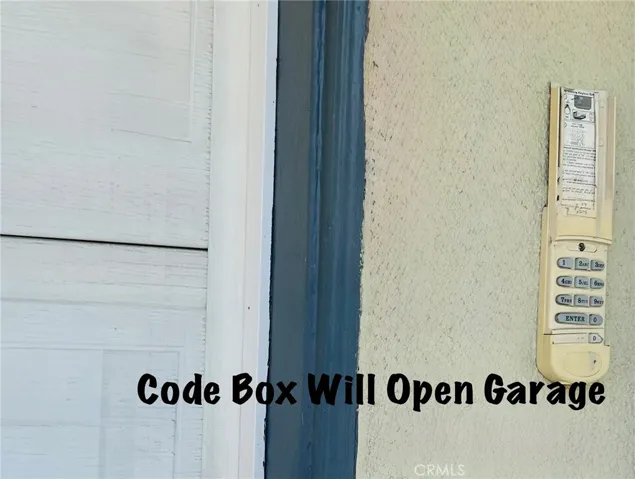 Code Box will Open Garage.