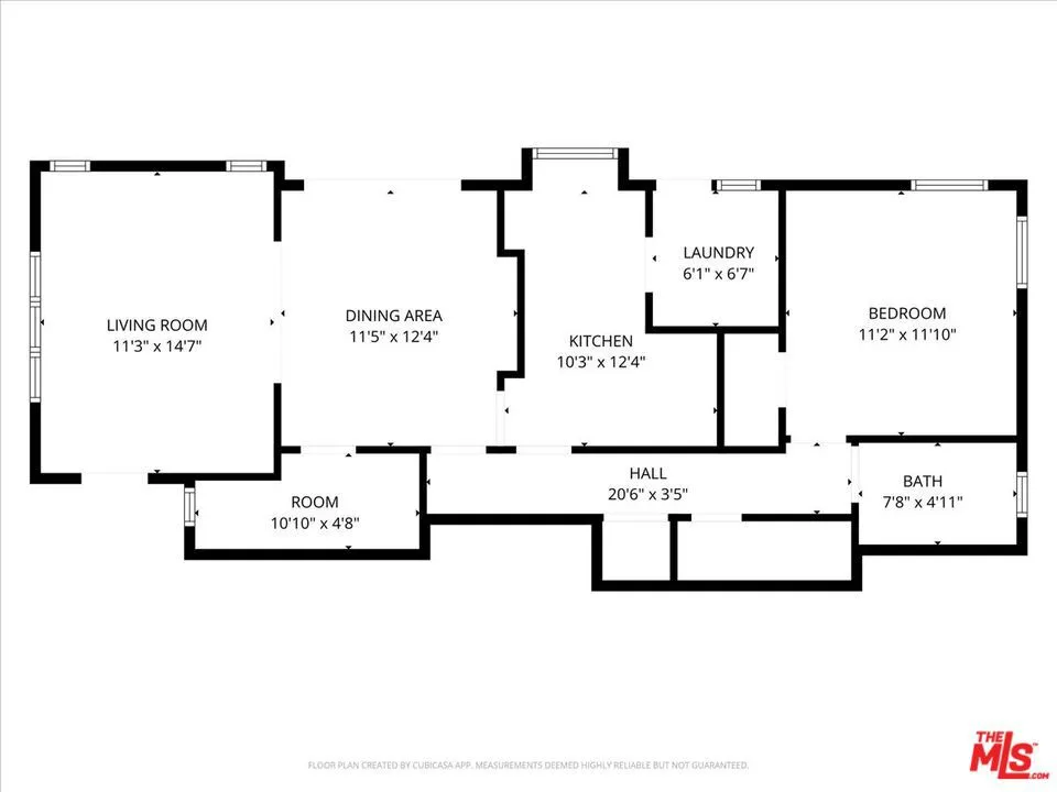 floor plan for back unit