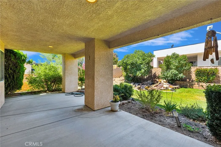 Covered back patio