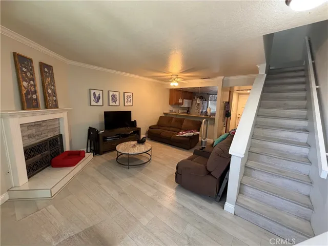 Living room and stairs to the upstairs