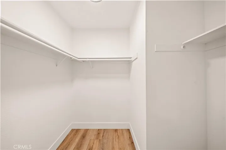 Guest bedroom walk in closet