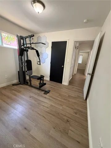 Workout room.