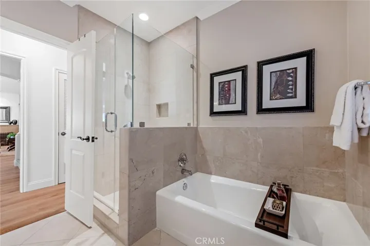 BATH OFF 2ND BEDROOM WITH TUB AND STALL SHOWER