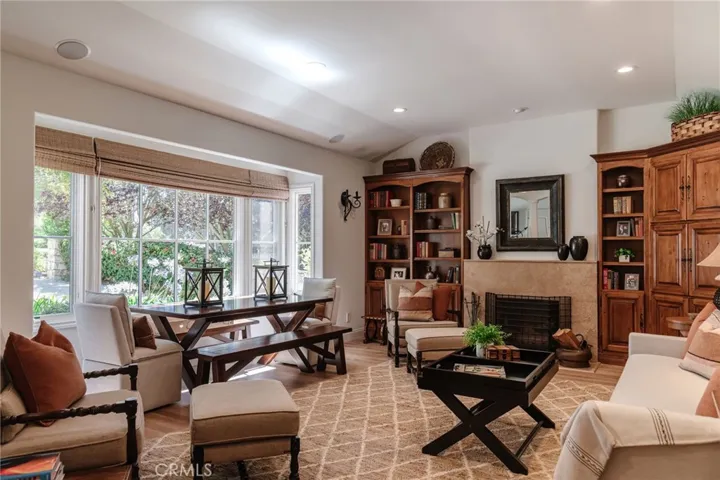 LIVING ROOM WITH BAY WINDOW FACING SOUTH