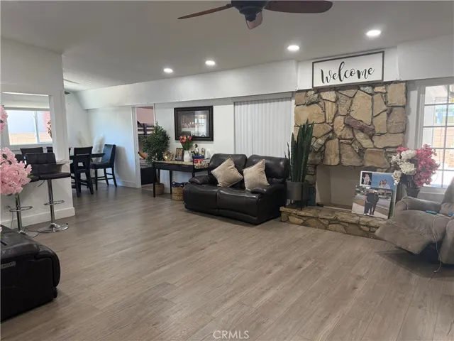 Fire place in living room
