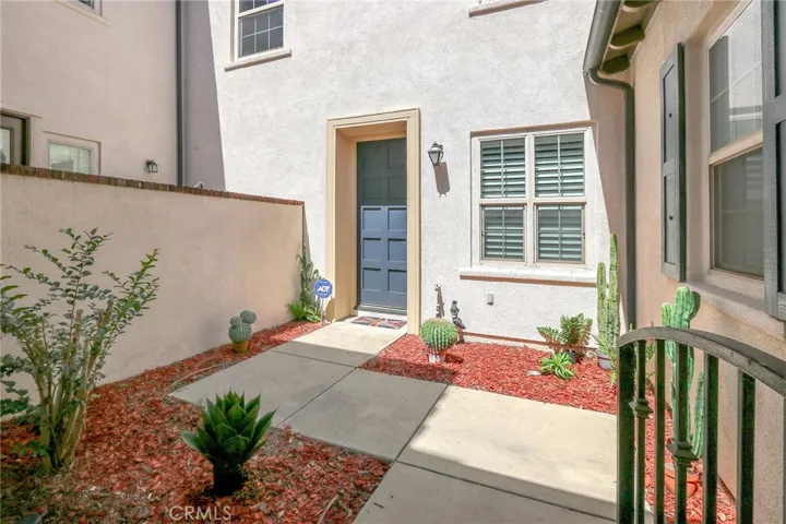 Private gated courtyard