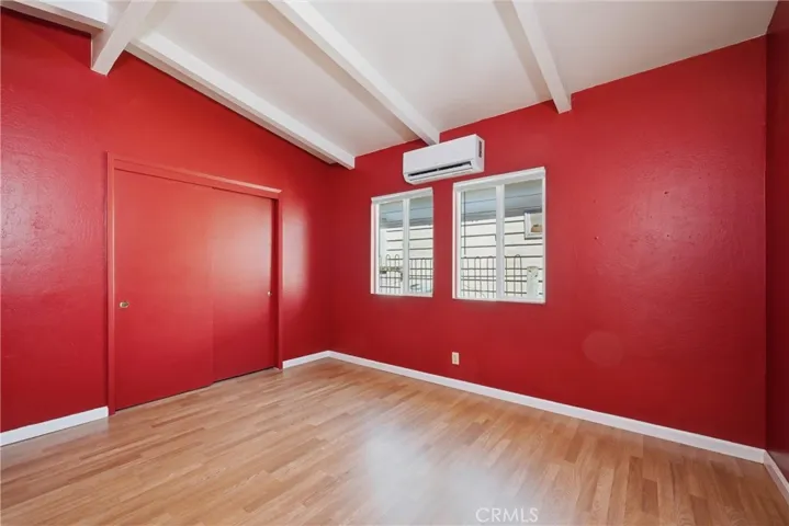 Second bedroom has a mini-split and large closet.