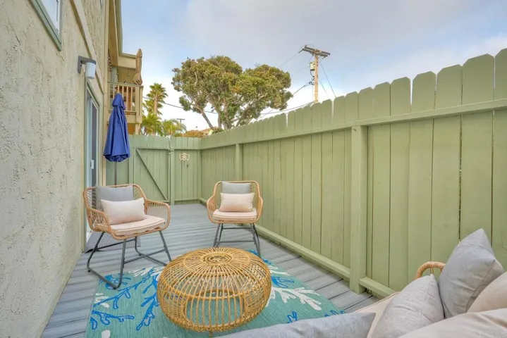 PATIO OFF THE BEDROOM