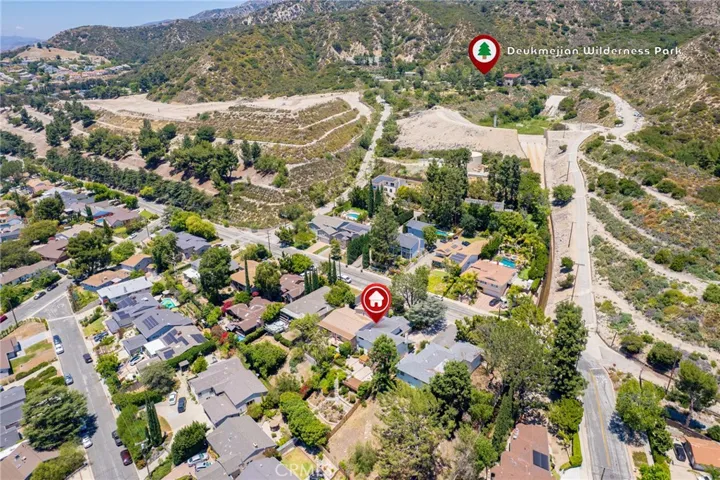 One block from the entrance to Deukmejian Wilderness Park