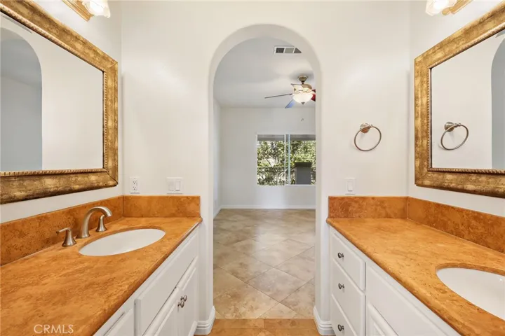 Spa-inspired primary bath with a relaxing soaking tub.