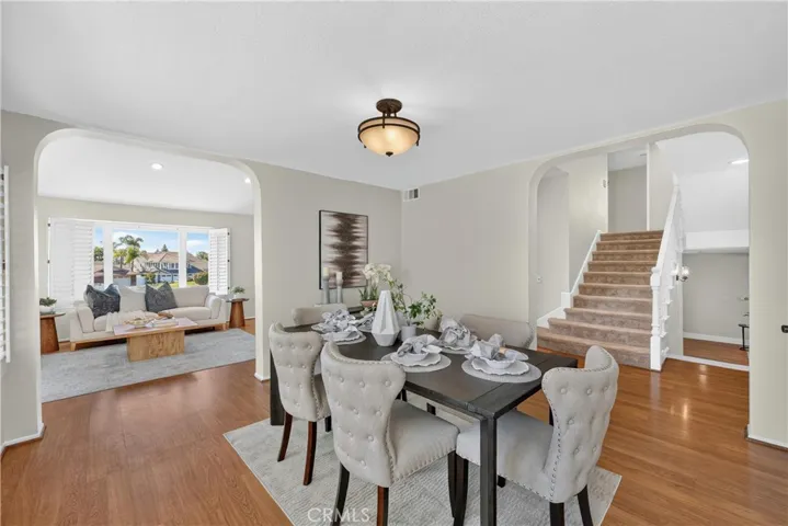 Inviting dining room with ample space for hosting family and friends