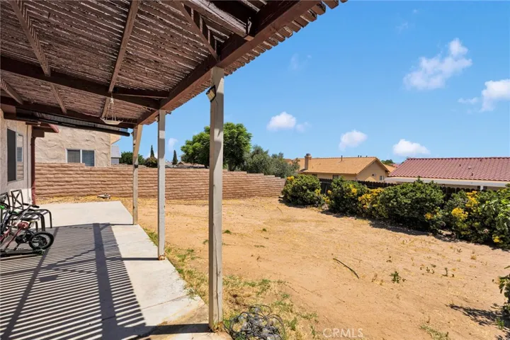 Covered back patio!