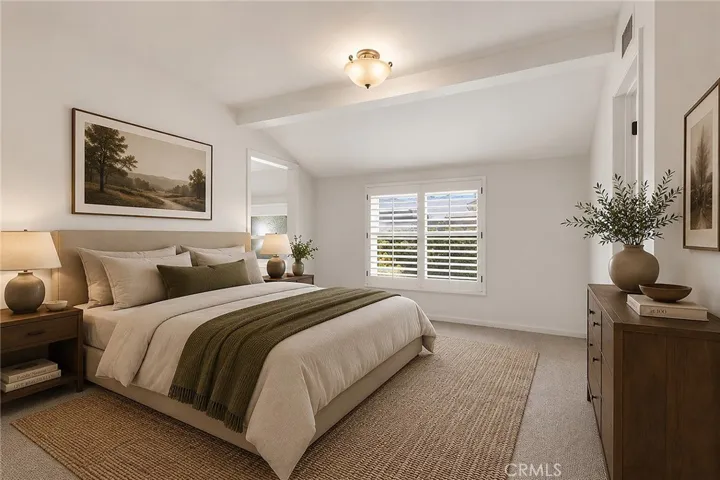 Virtually Staged Primary Bedroom