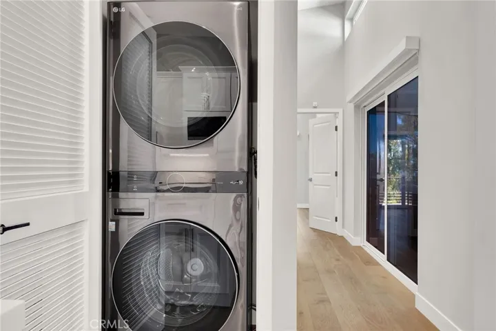 Washer, Dryer in Cabinet