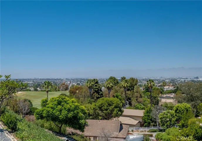 Golf course and city lights views.