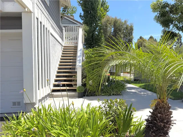 Stairway to front patio and front door!