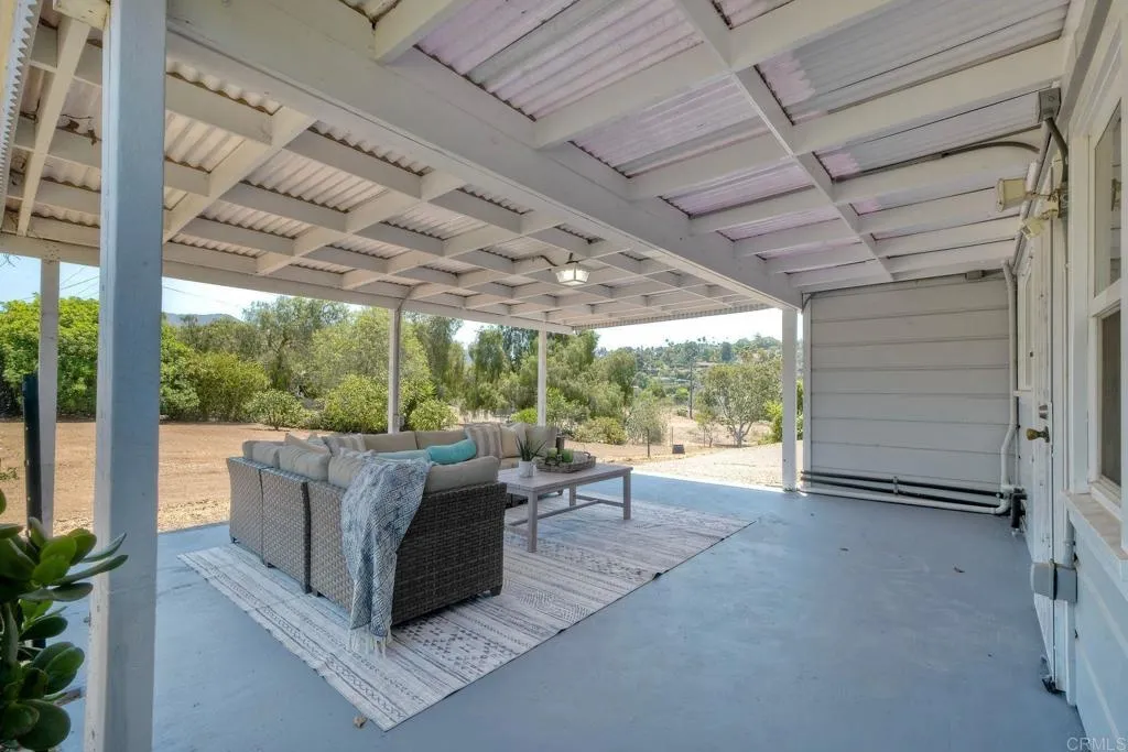 Back patio off kitchen