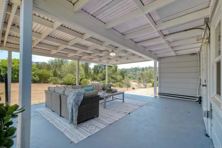 Back patio off kitchen