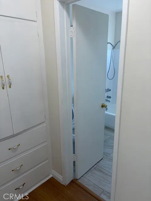 Hallway with storage space