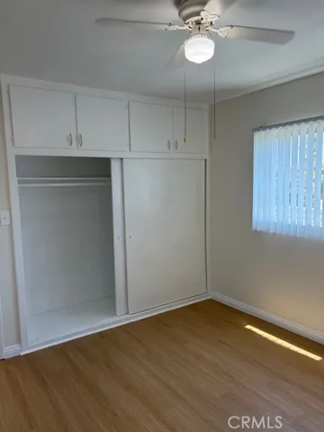 Spacious bed with new luxury vinyl floor