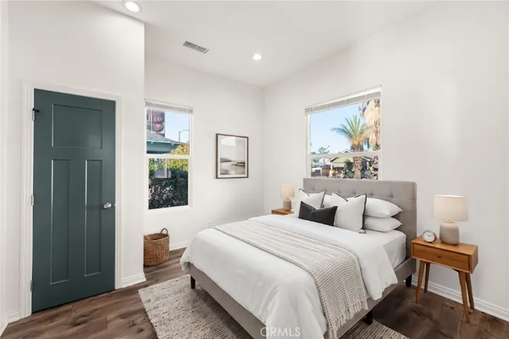 Virtually staged bedroom