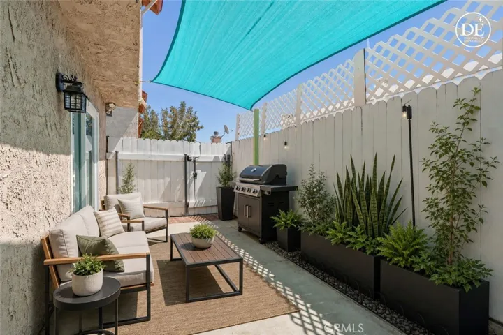 Patio virtually staged.