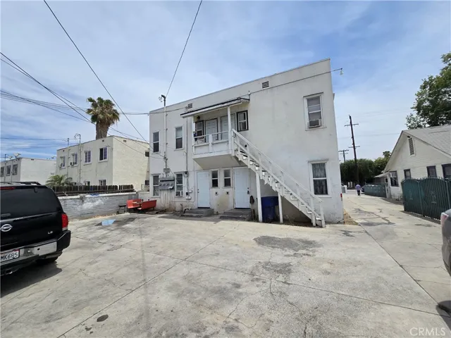 Back of Residence Parking Area and garages