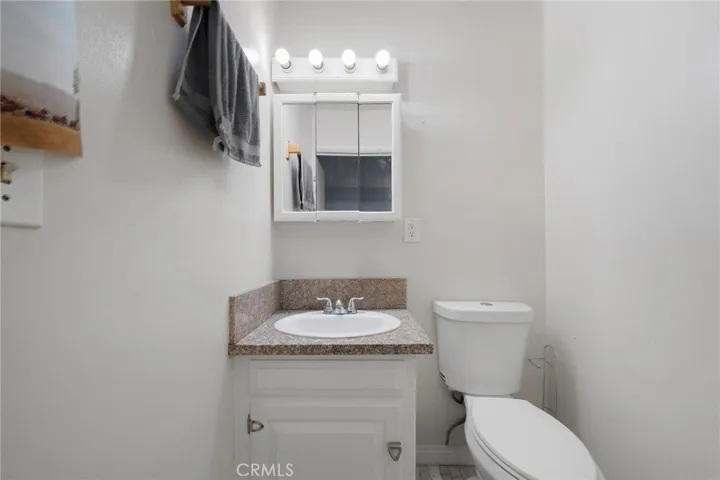 Lower level half bath.