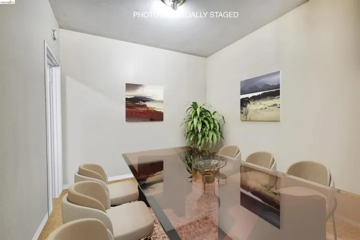 Dining area featuring baseboards