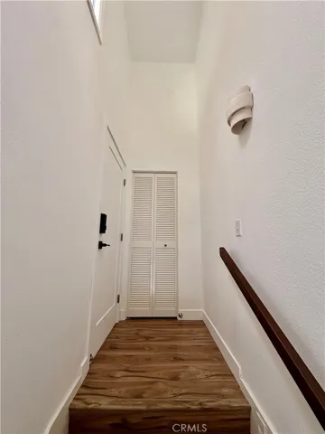 To the downstairs unit