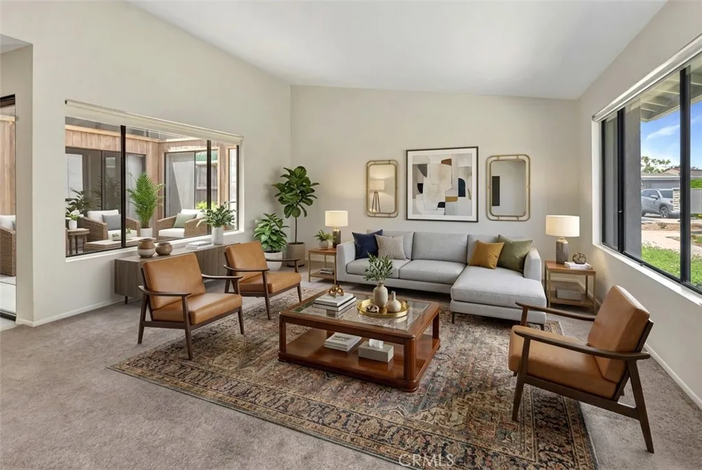 Virtually Staged Living Room