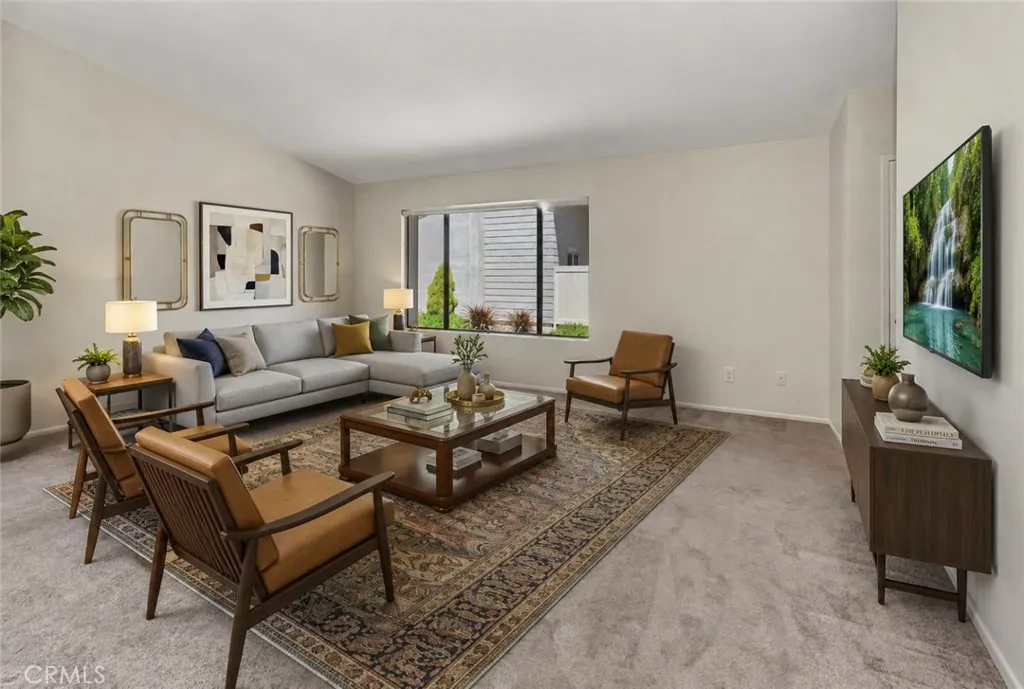 Virtually Staged Living Room