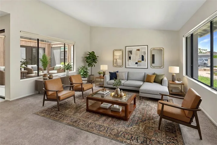 Virtually Staged Living Room
