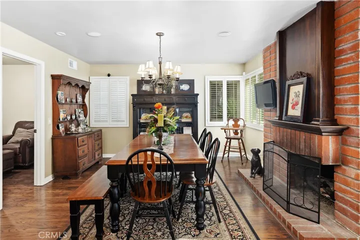 A second perspective looking into the formal dining room