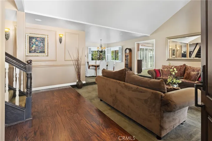Beautiful wall detailing and wood floors
