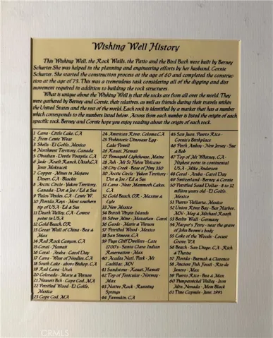 Wishing Well history