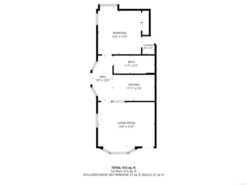 Front - 1 bedroom-1 bathroom Unit