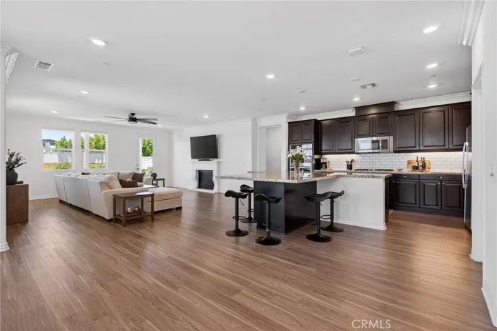 kitchen showing open floor plan