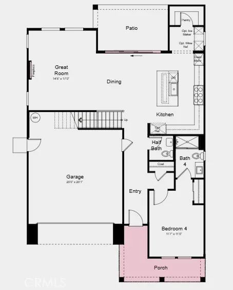 Additional Highlights Include: Stacking sliding glass door and electric fireplace at great room.