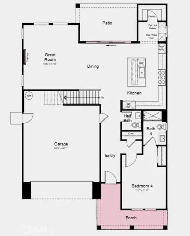 Additional Highlights Include: Stacking sliding glass door and electric fireplace at great room.