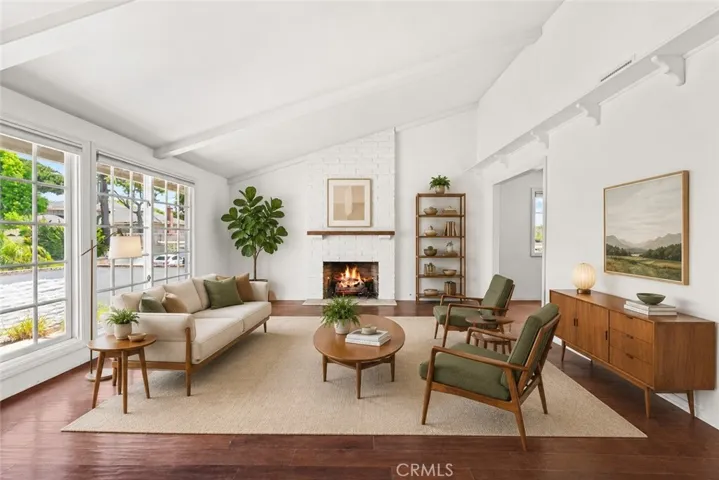 living room- virtually staged