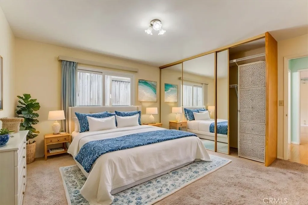 Virtually enhanced second bedroom.