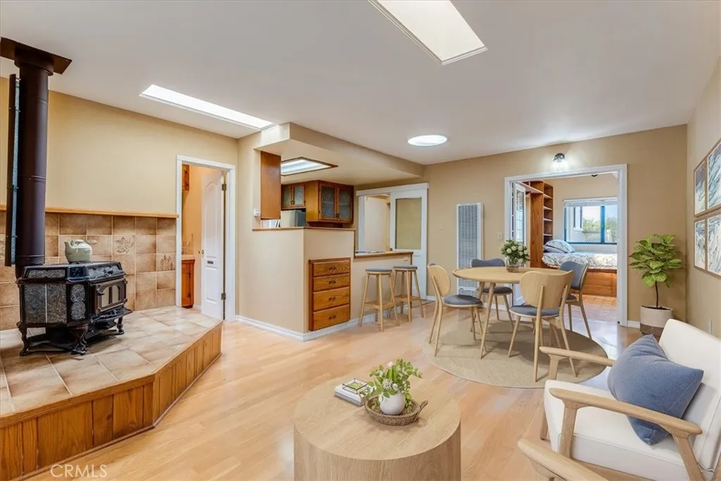 Virtually enhanced kitchen area.