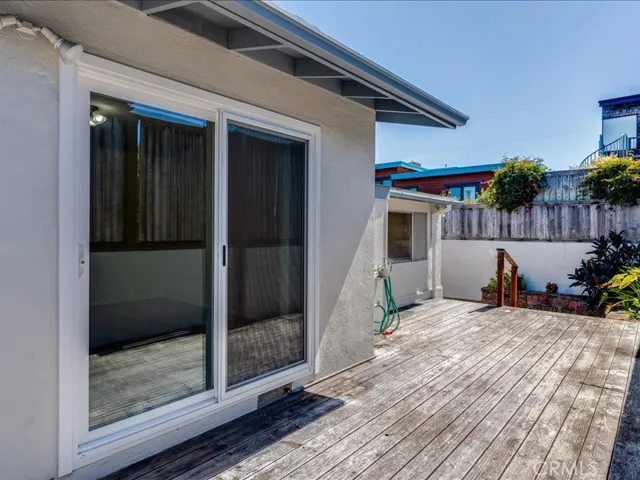 Sunny side deck.