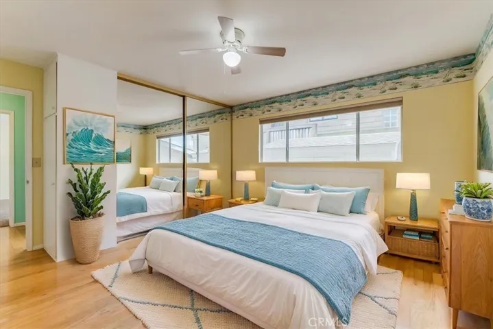 Virtually enhanced bedroom.