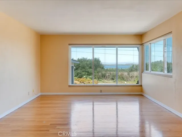 Distant shot of west facing interior window.
