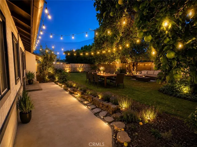 AI backyard staging.