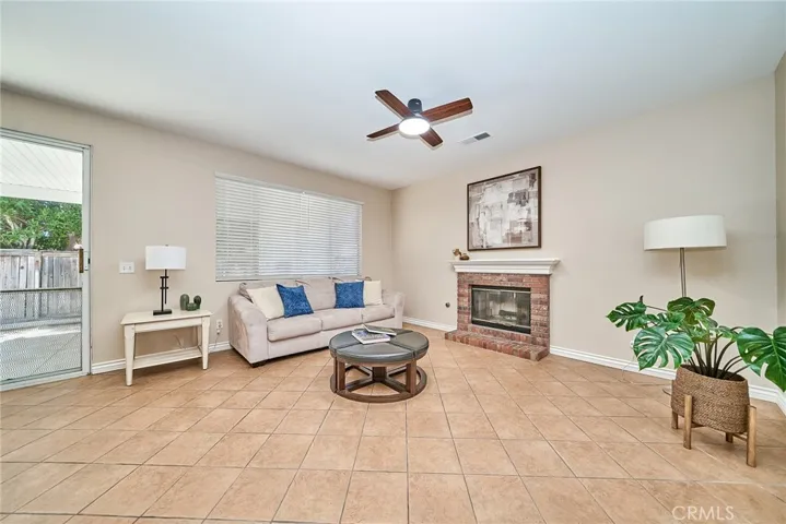 Family Room with a Fire Place