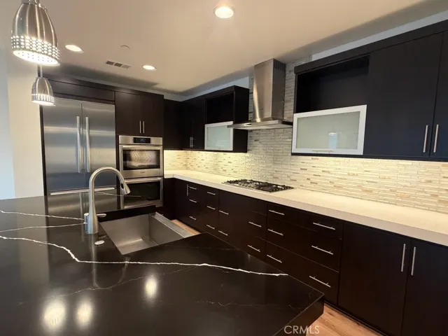 Kitchen with all stainless Bosch appliances