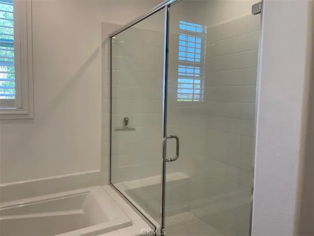 walk in shower in Master bathroom